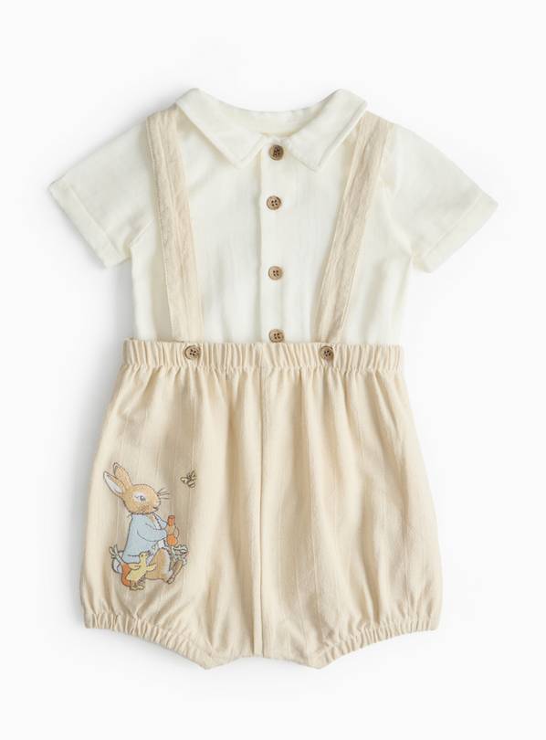 Peter Rabbit Bodysuit & Bibshorts Set 9-12 months